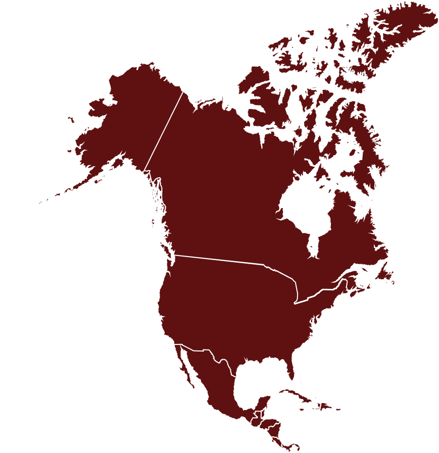 Map of North America