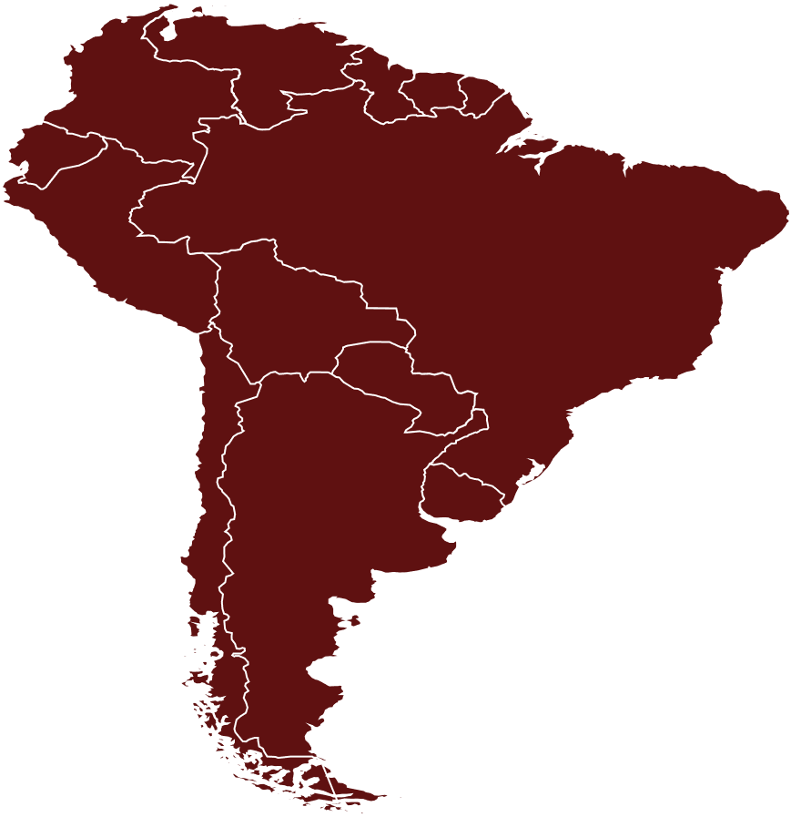 Map of South America